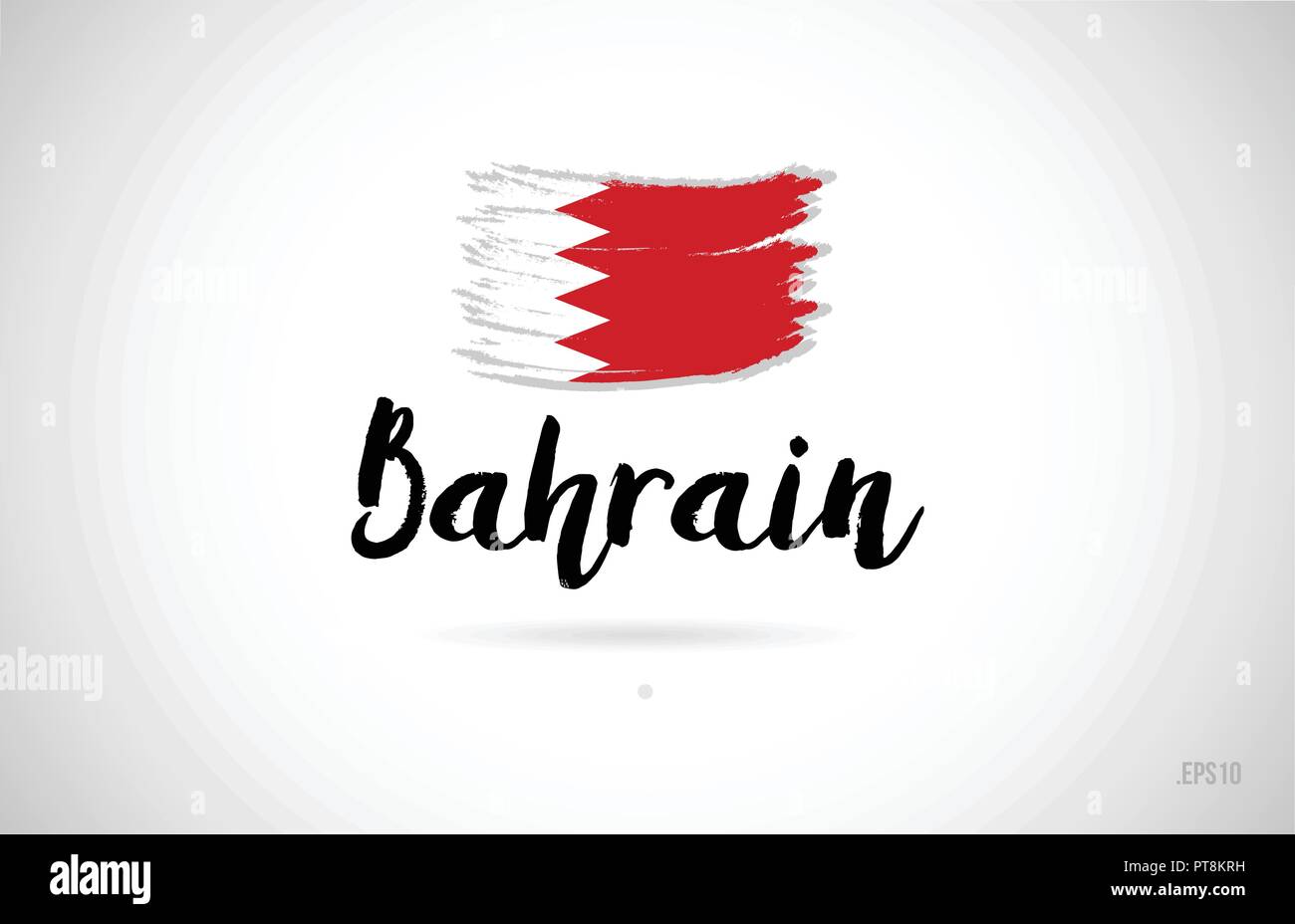 Bahrain land Flagge Konzept mit grunge Design Geeignet für ein Logo Icon Design Stock Vektor