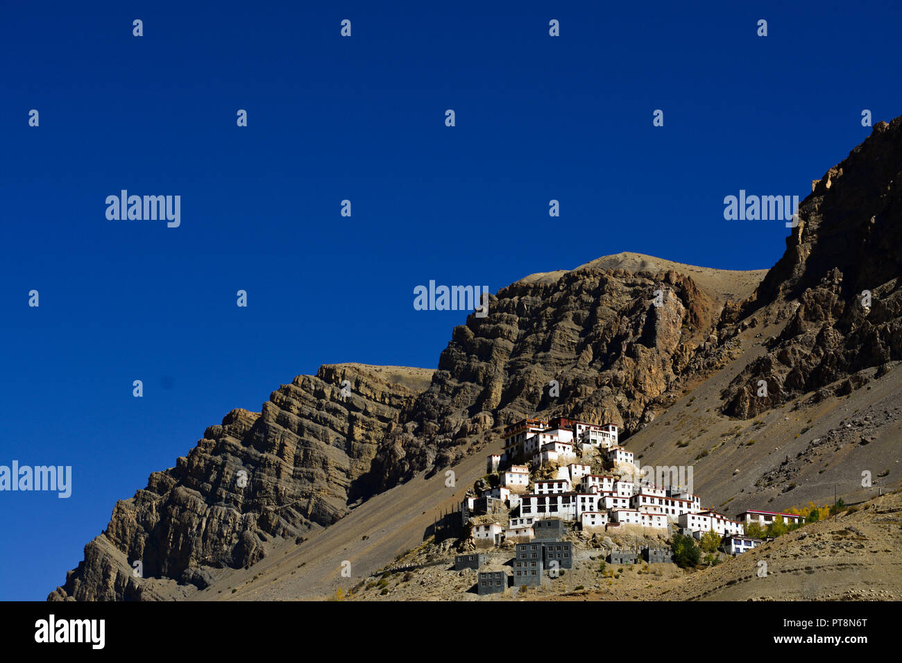 Taste Kloster in Spiti Valley, Himachal Pradesh, Indien. Es ist die höchste Kloster im Spiti Region. Stockfoto