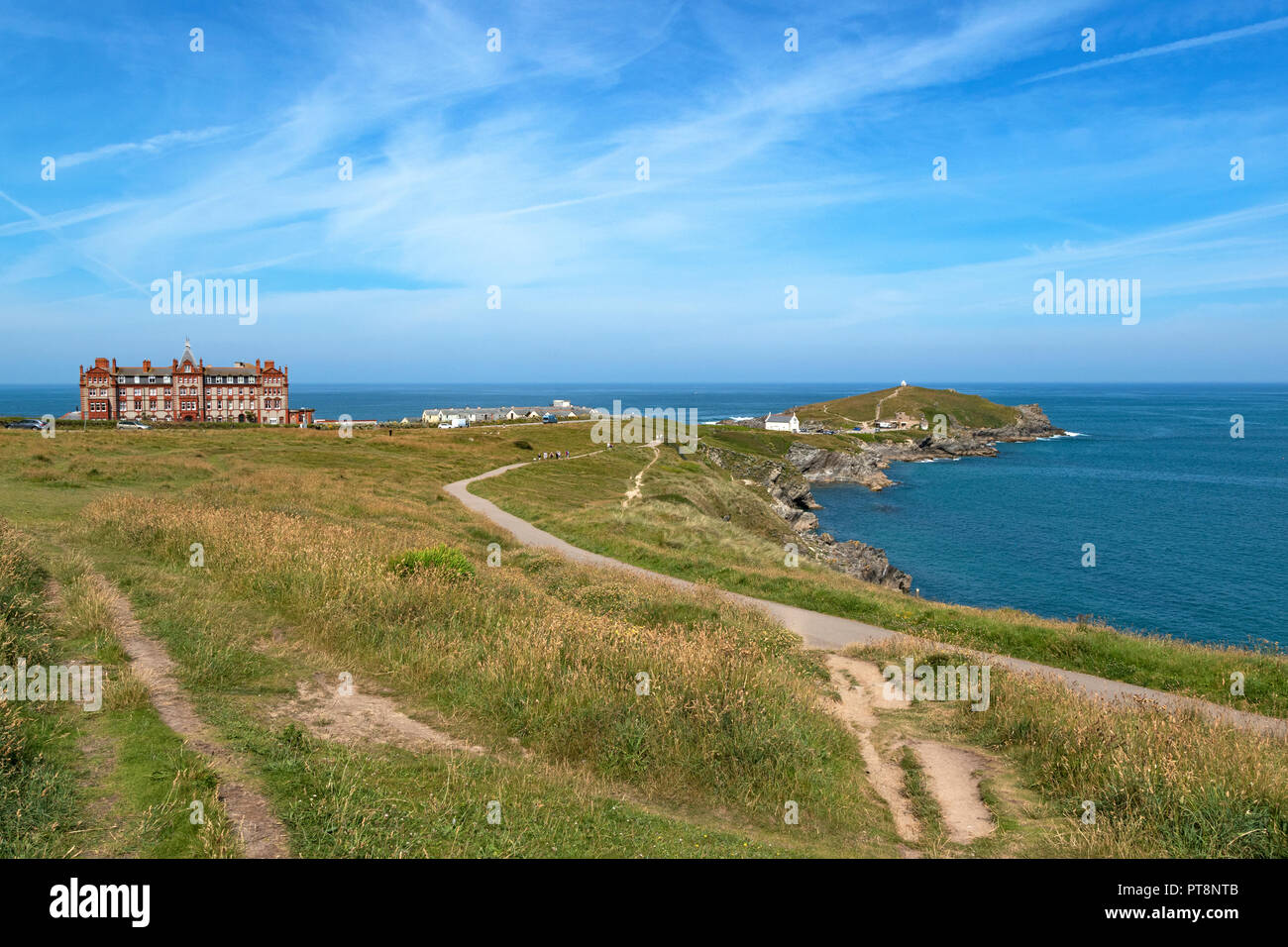 Towan Kopf, Newquay, Cornwall, England, Großbritannien, Großbritannien. Stockfoto