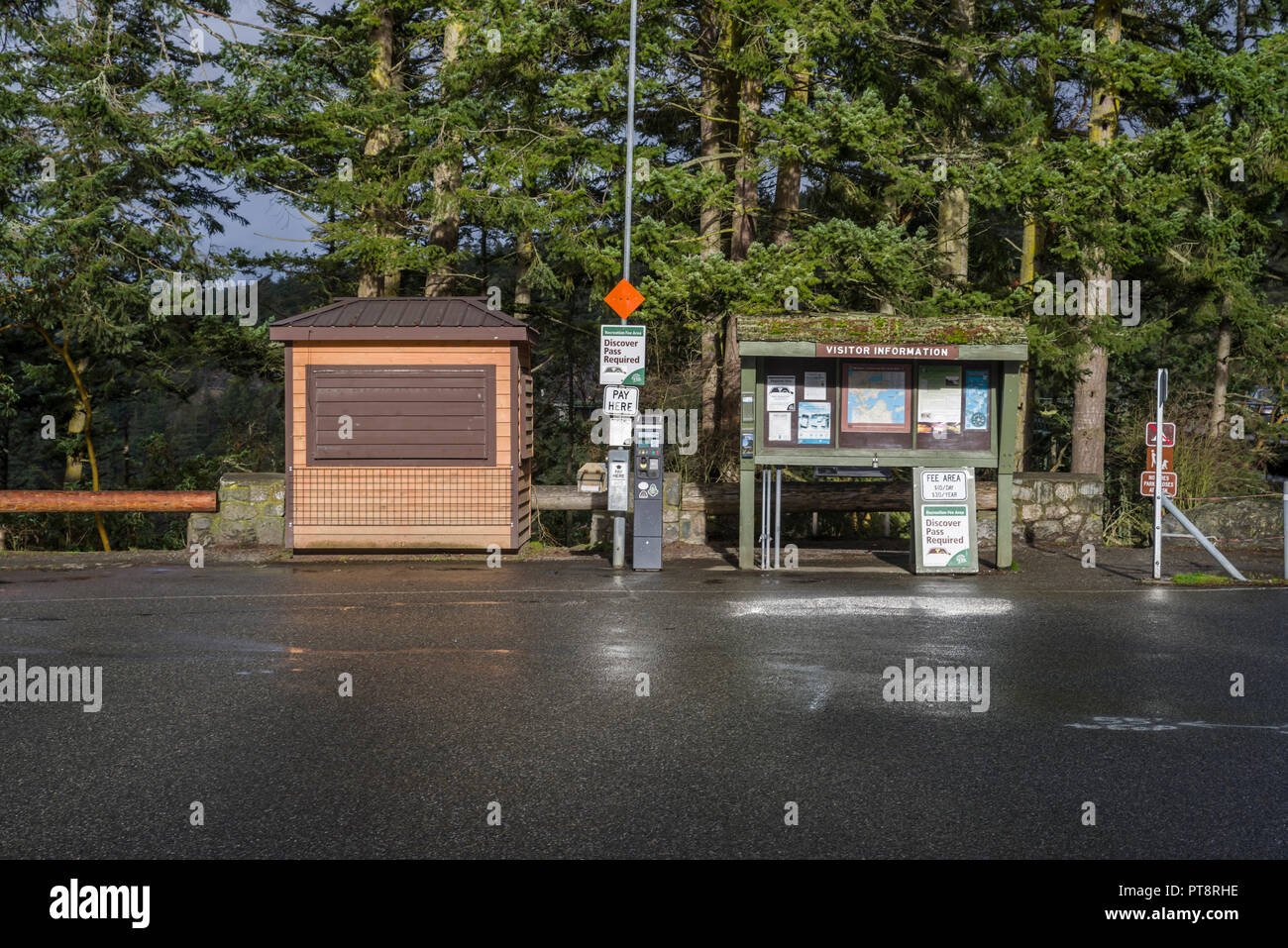 Information Center unter Deception Pass State Park auf Whidbey Island, Washington Stockfoto