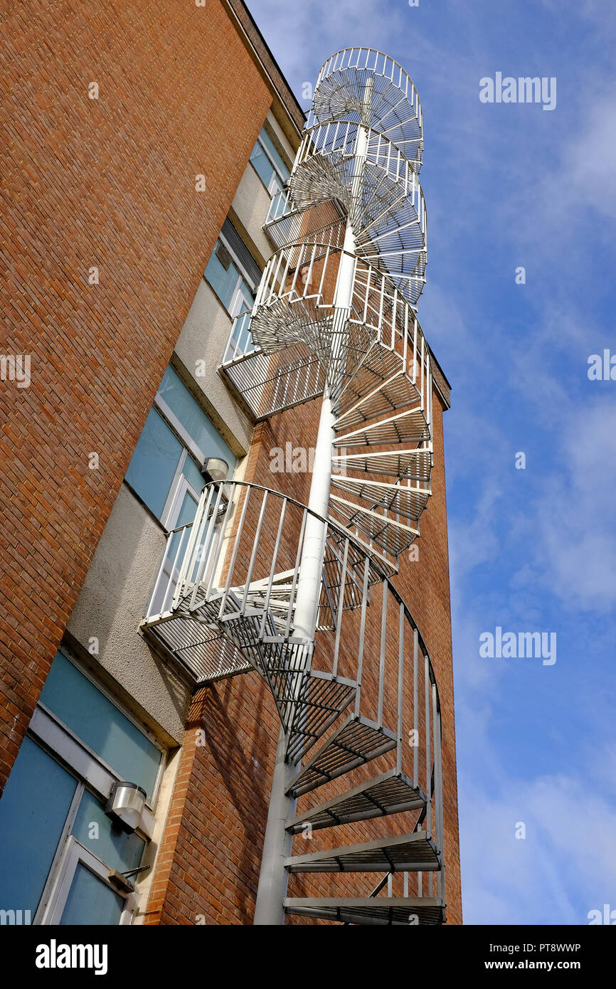 Wendeltreppe, addenbrooke, Cambridge University Hospital, England Stockfoto