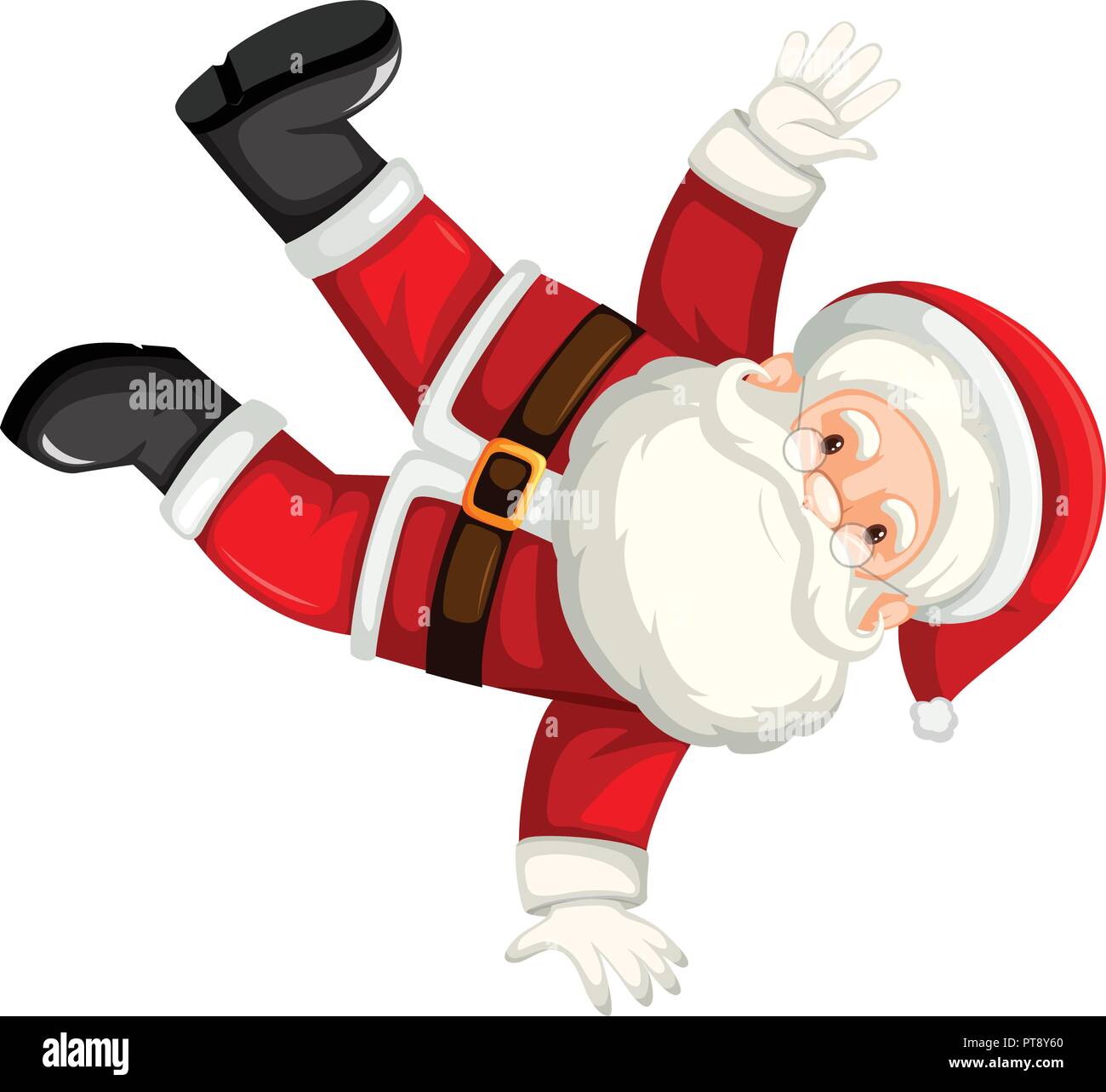 Tanz Pause Santa Clause Abbildung Stock Vektor