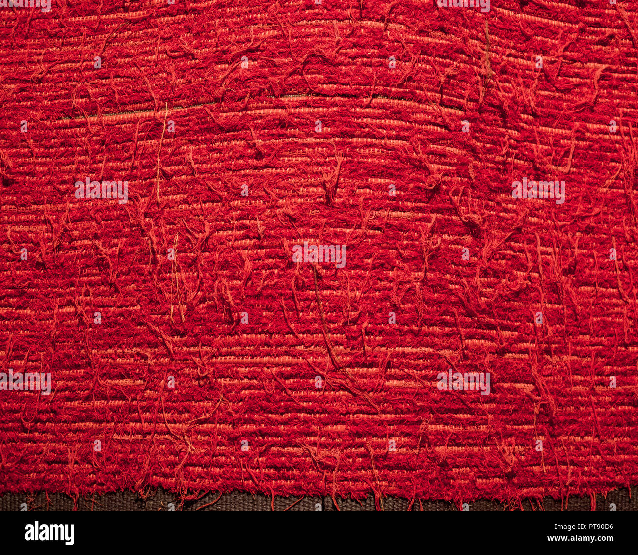 Roter Stoff strukturierten Hintergrund Stockfoto