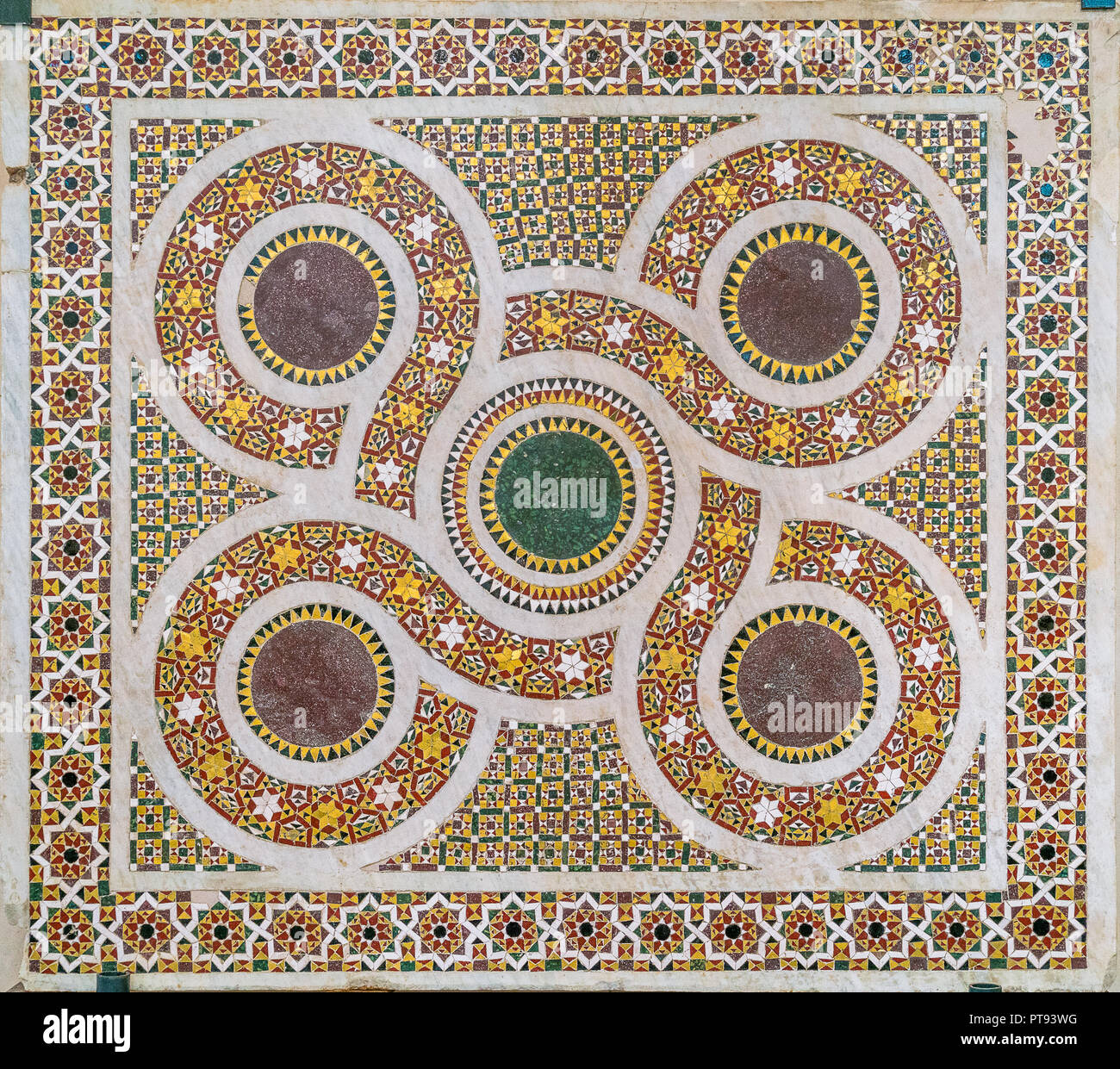 Romanische Mosaik in Cefalù Cathedral. Sizilien, Süditalien. Stockfoto