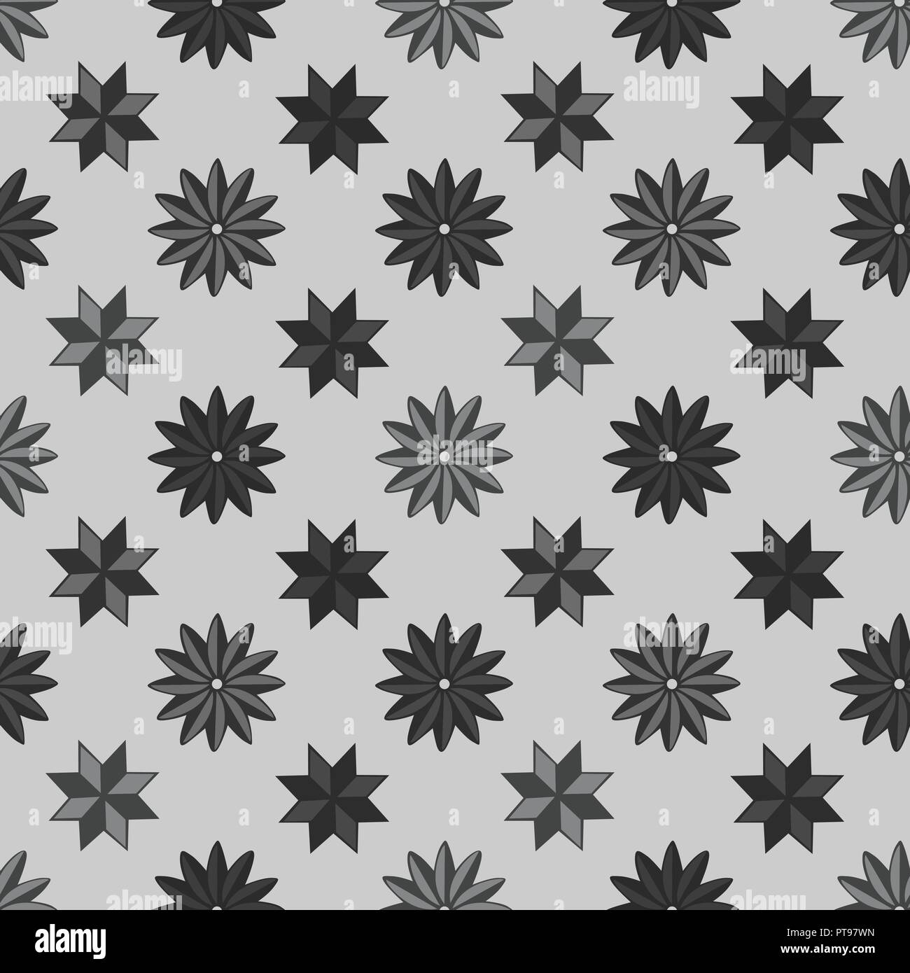 Muster Form star Hintergrund mit dunkler Farbe Stock Vektor