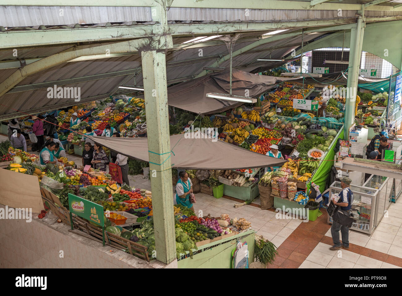 Hl. Johannes von Sangolqui Food Market, Ecuador, Stockfoto