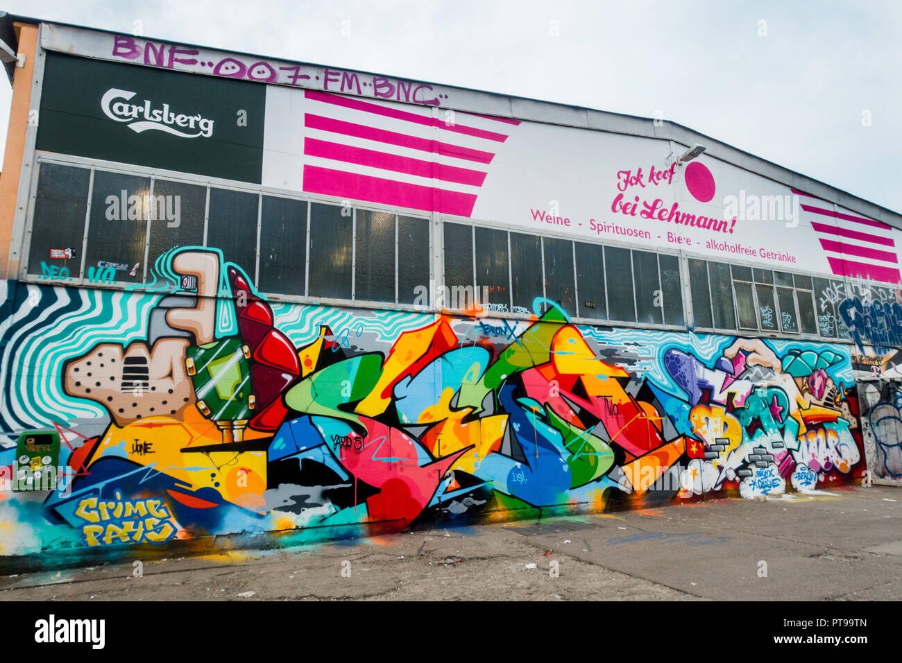 Berlin Graffiti 2018 Stockfoto