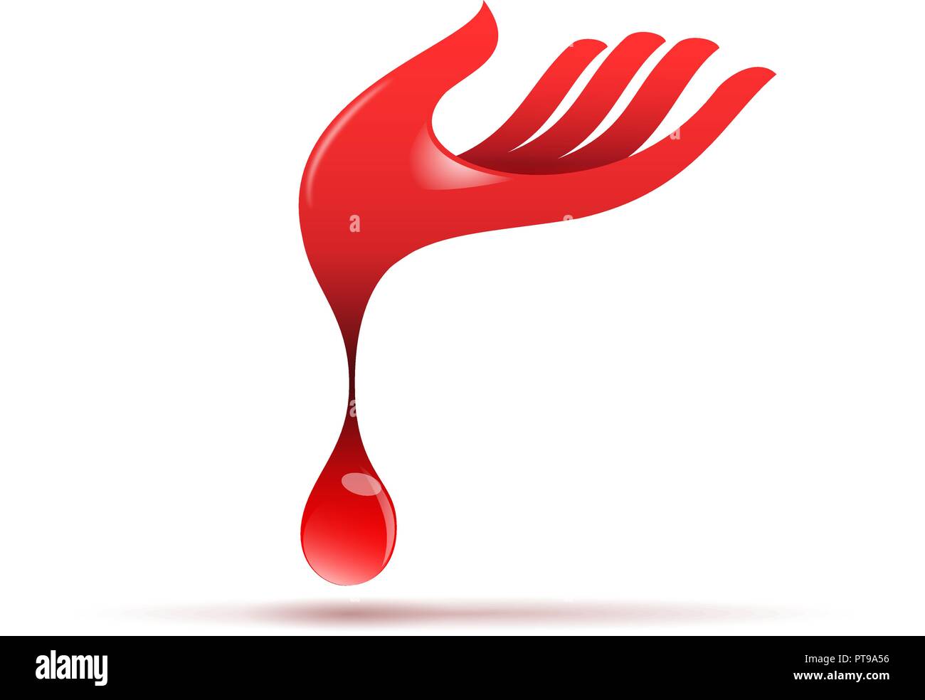 Vektor zeichen Blutspende Stock Vektor