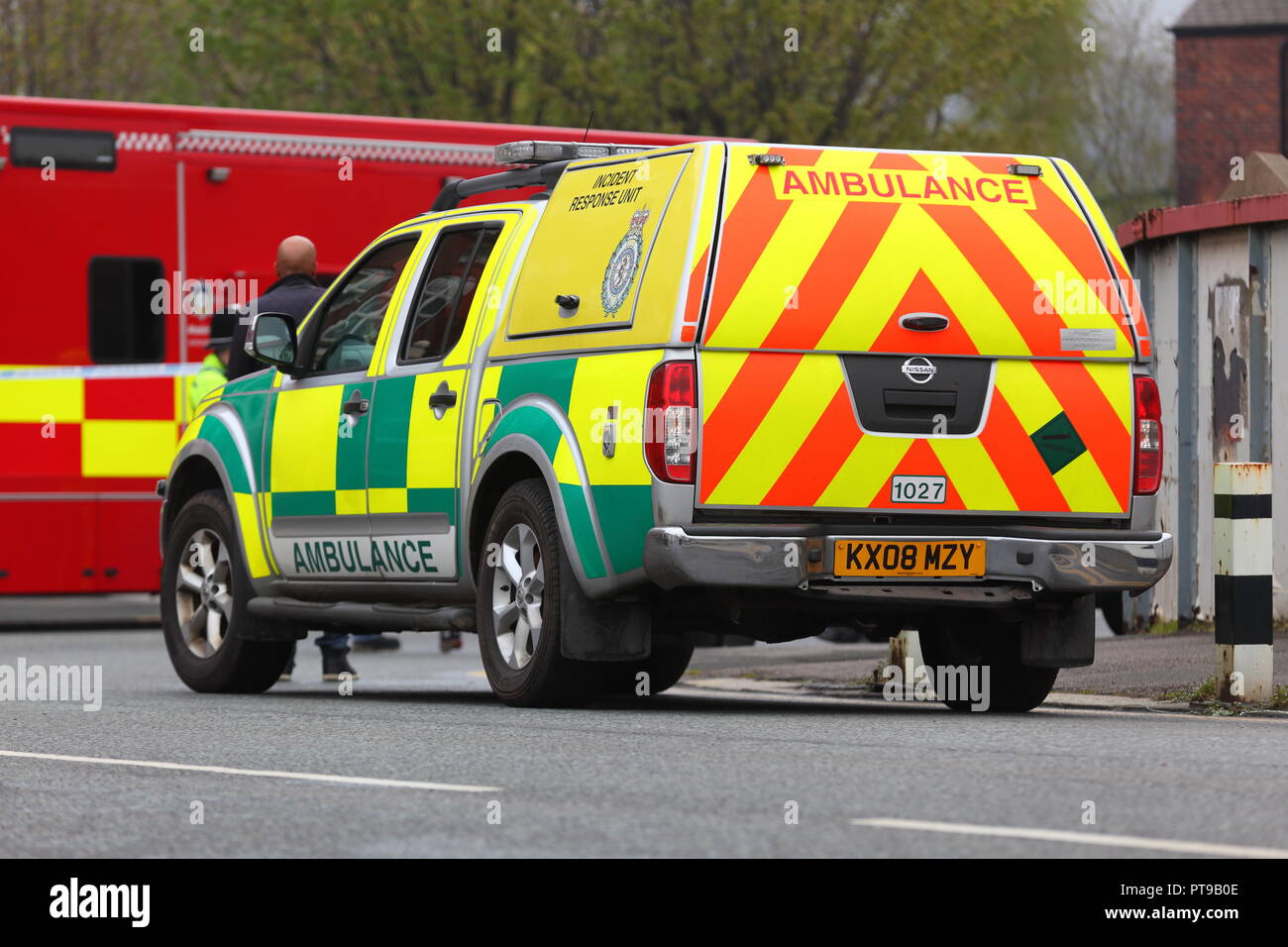 NHS Ambulance Incident Response Unit Fahrzeug Stockfoto