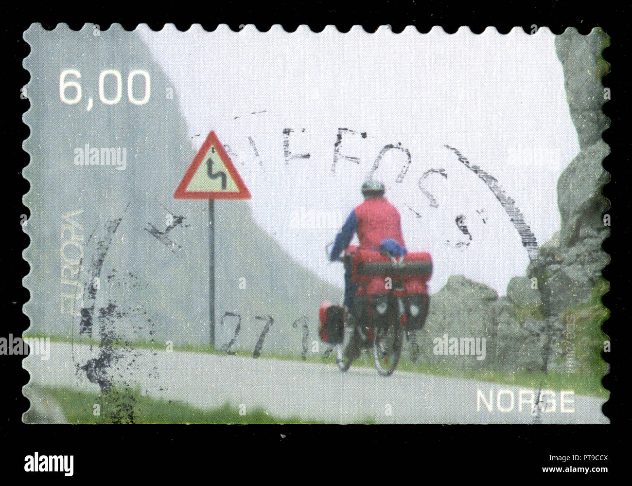 Poststempel Stempel aus Norwegen im Europa (C.E.P.T.) der Serie 2004 Stockfoto