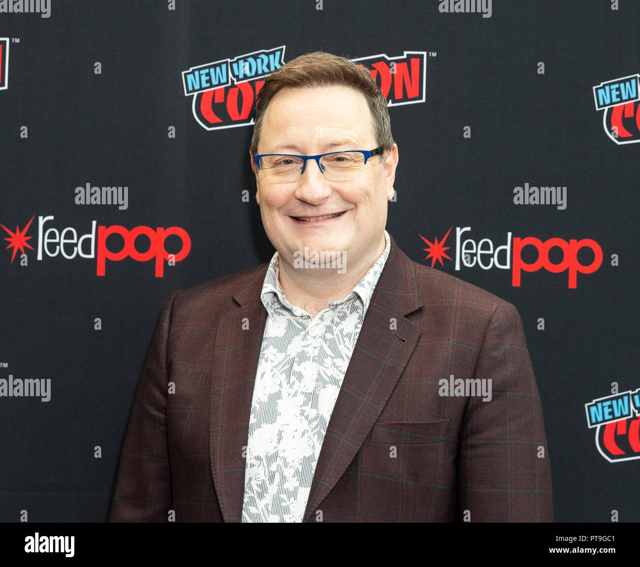 New York, NY - Oktober 7, 2018: Chris Chibnall besucht Fotoshooting für Arzt, der neuen Saison während der New York Comic Con bei Jacob Javits Center Credit: Lev radin/Alamy leben Nachrichten Stockfoto