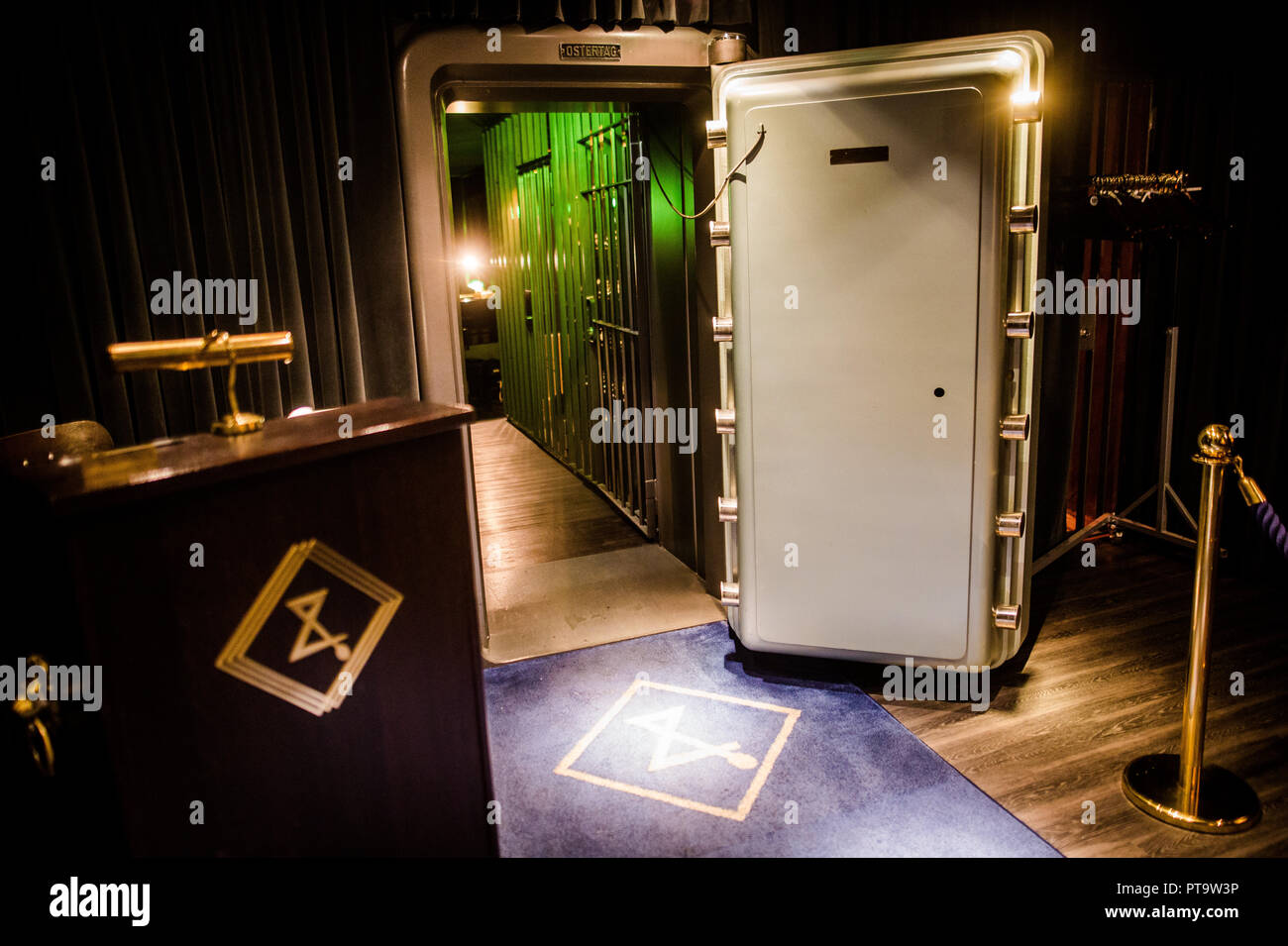 08. Oktober 2018, BadenWuerttemberg, Stuttgart Blick auf den Eingangsbereich der Bar 'Jigger