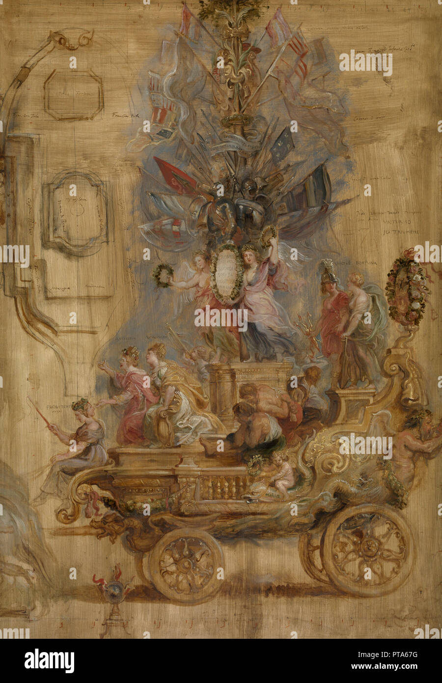Die triumphwagen von Kallo, 1638. Schöpfer: RUBENS, Pieter Paul (1577-1640). Stockfoto