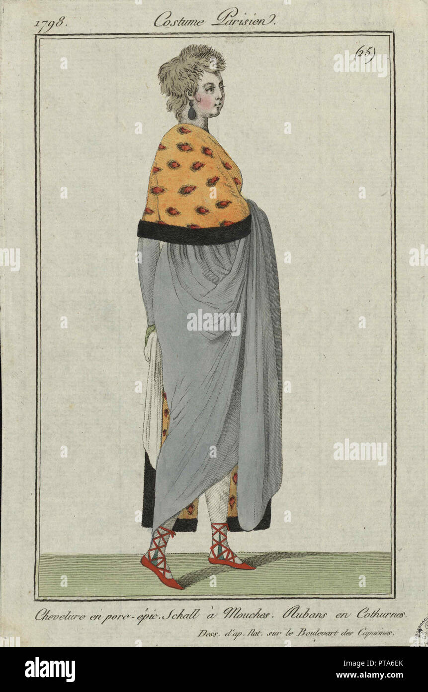 Kostüm parisien, 1798. Schöpfer: Anonym. Stockfoto