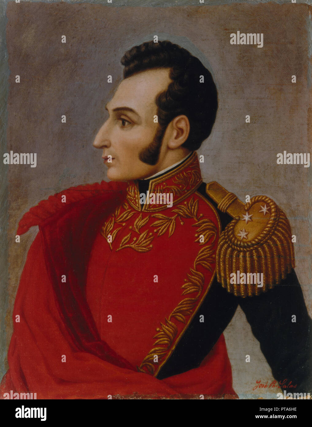 Portrait von Antonio José de Sucre (1795-1830), 1890. Schöpfer: Salas, José R. (1870-1894). Stockfoto