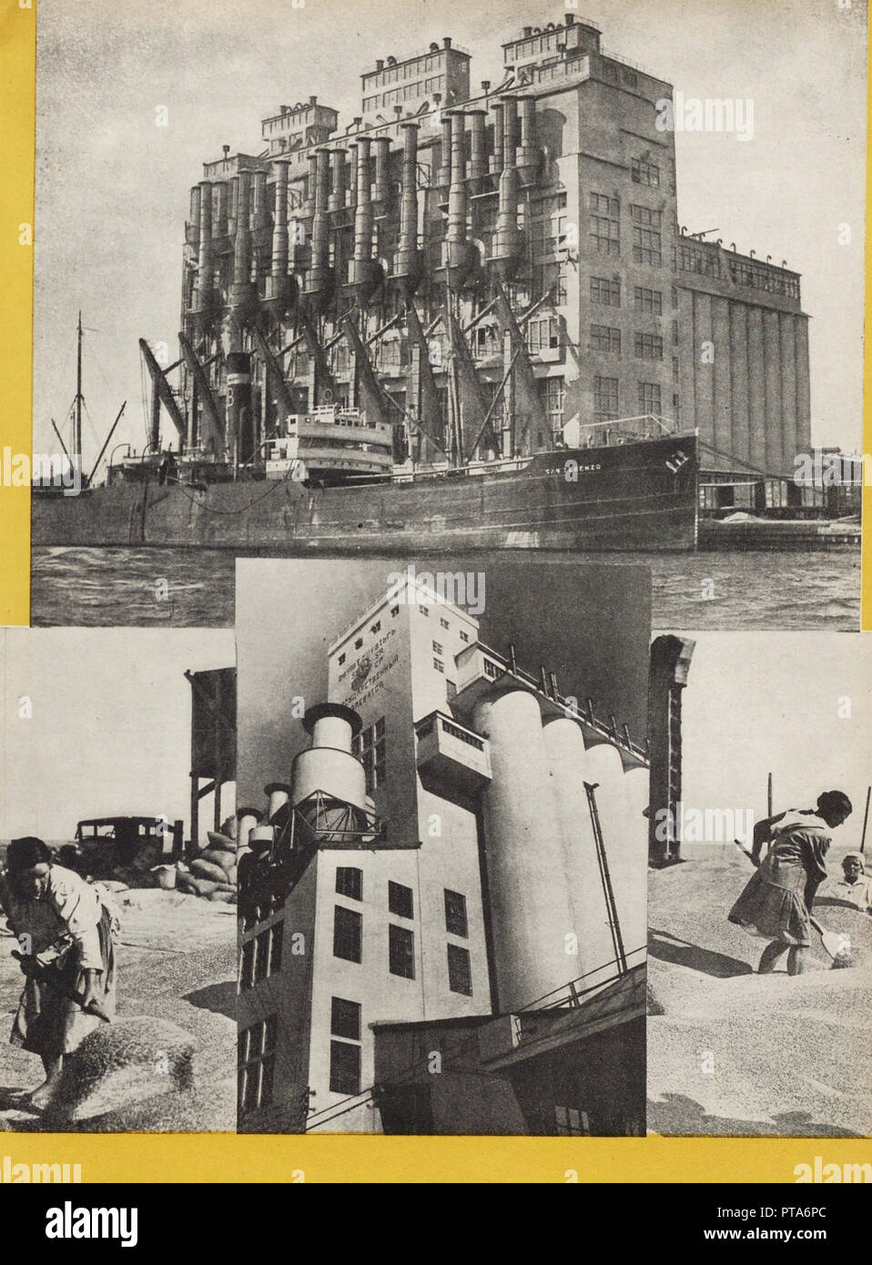 Abbildung aus der UDSSR baut Sozialismus, 1933. Schöpfer: Lissitzky, El (1890-1941). Stockfoto