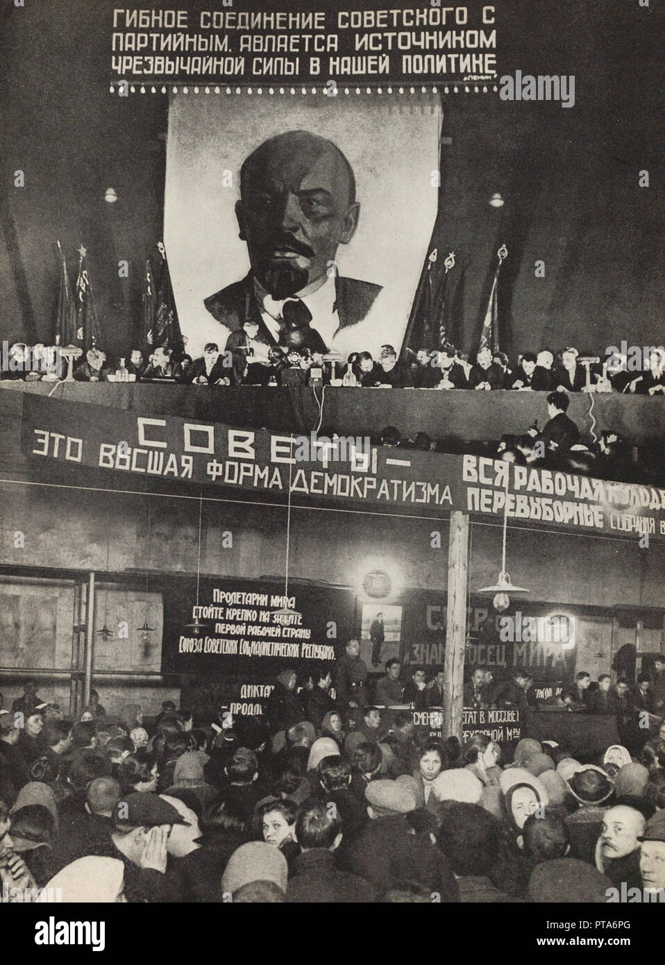 Sowjets - die höchste Form der Demokratie. Abbildung aus der UDSSR baut Sozialismus, 1933. Schöpfer: Lissitzky, El (1890-1941). Stockfoto