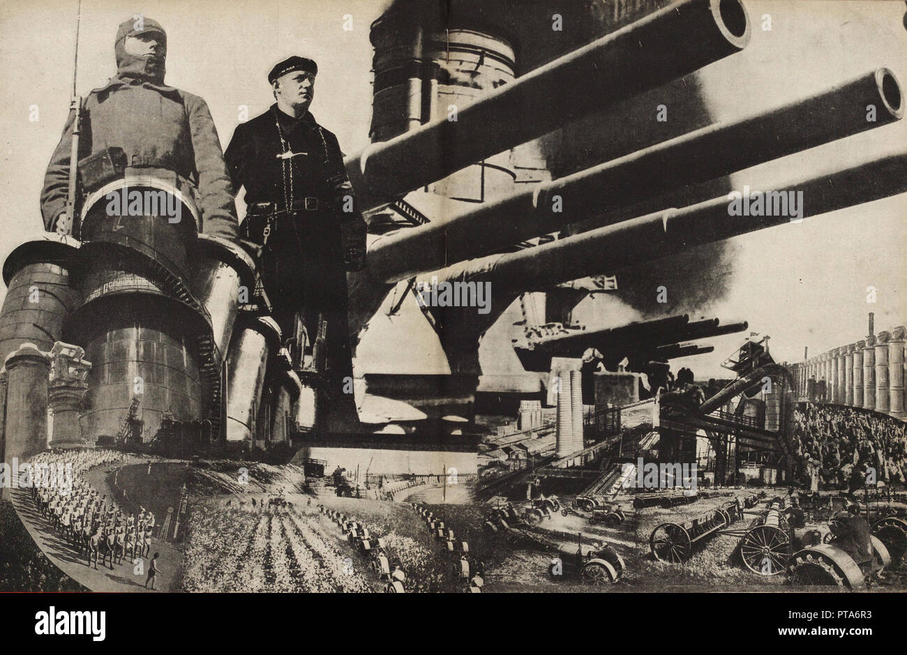 Die Rote Armee. Abbildung aus der UDSSR baut Sozialismus, 1933. Schöpfer: Lissitzky, El (1890-1941). Stockfoto