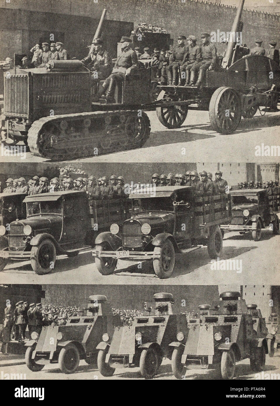 Die Rote Armee. Abbildung aus der UDSSR baut Sozialismus, 1933. Schöpfer: Lissitzky, El (1890-1941). Stockfoto