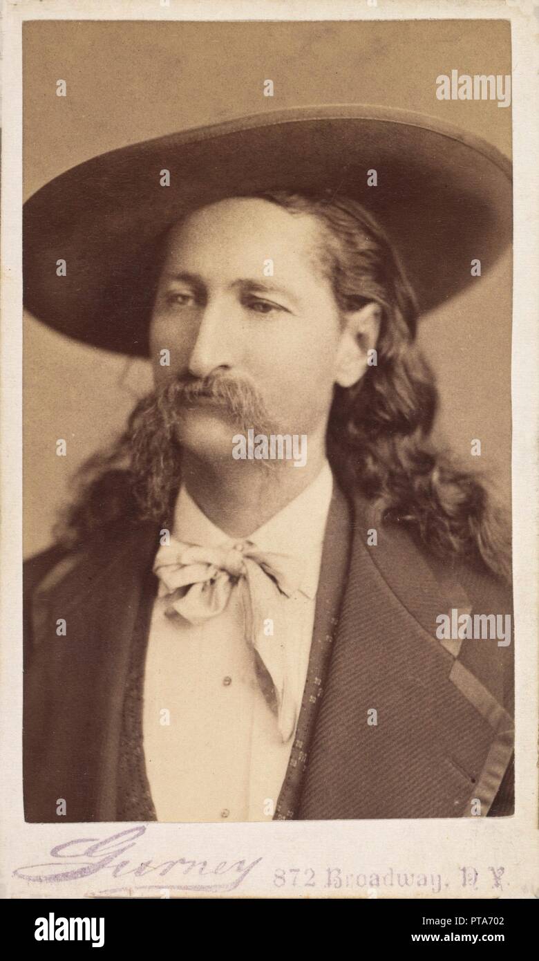 Wild Bill Hickok, Pub. 1873 (Foto). Schöpfer: Jeremia Gurney (1812 - 1895). Stockfoto