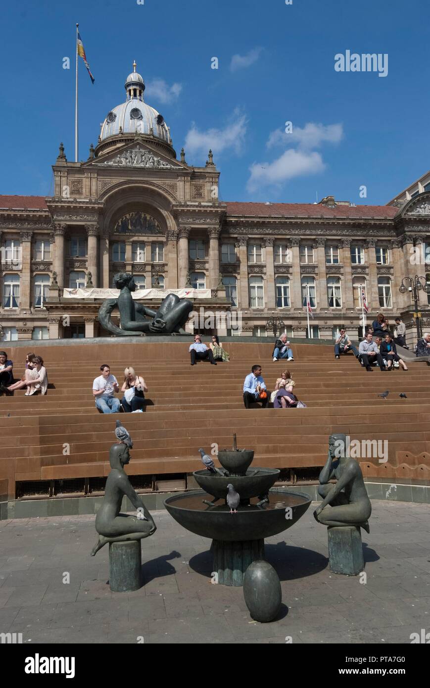 Birmingham, Rathaus, B'Ham, 2009. Schöpfer: Ethel Davies. Stockfoto