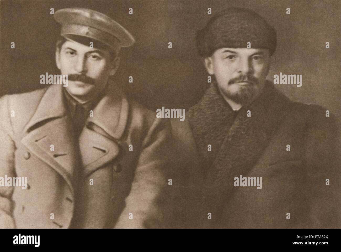 "Lenin und Stalin, März 1919', (1939). Schöpfer: Unbekannt. Stockfoto
