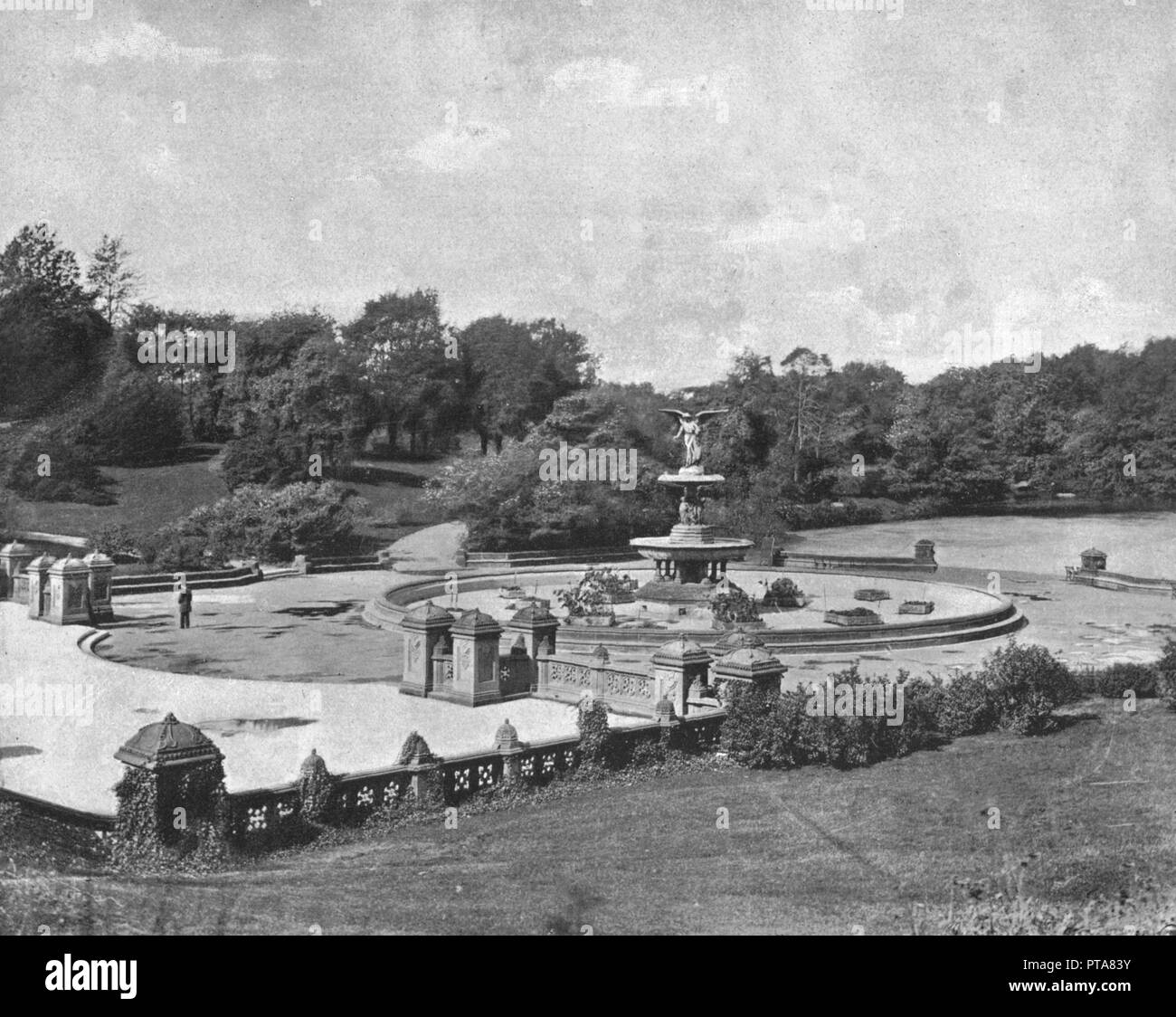 Bethesda Fountain, Central Park, New York, USA, c1900. Schöpfer: Unbekannt. Stockfoto