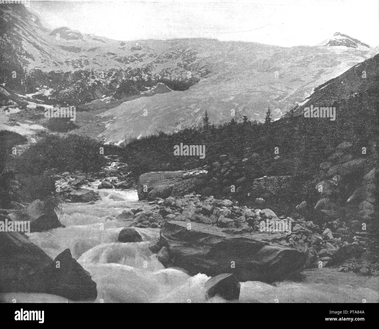 Großen Gletscher, Selkirk Mountains, Kanada, c 1900. Schöpfer: Unbekannt. Stockfoto