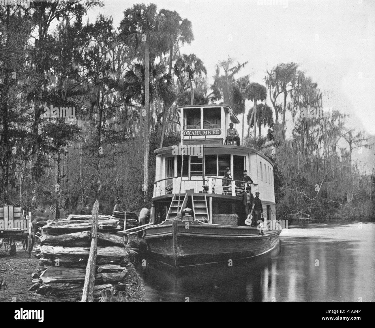Auf der Ocklawaha River, Florida, USA, c 1900. Schöpfer: Unbekannt. Stockfoto