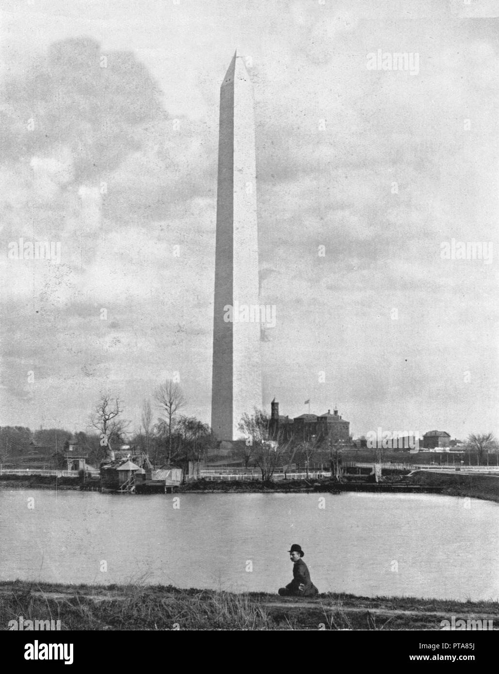 Washington Monument, Washington DC, USA, c 1900. Schöpfer: Unbekannt. Stockfoto