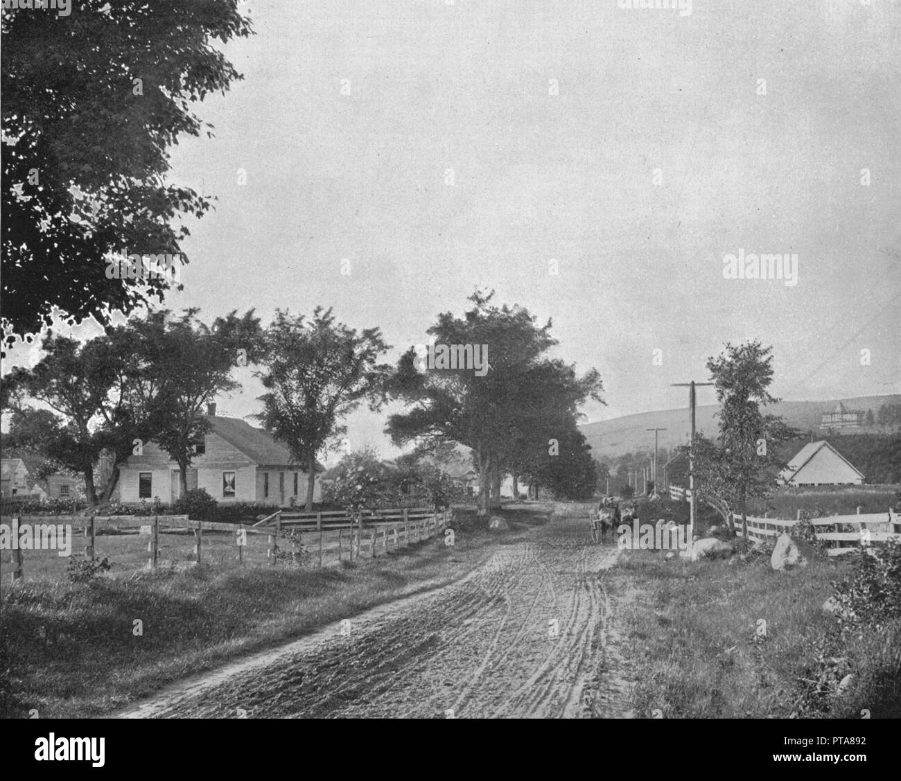 Auf dem Weg zum Echo Lake, White Mountains, New Hampshire, USA, c 1900. Schöpfer: Unbekannt. Stockfoto