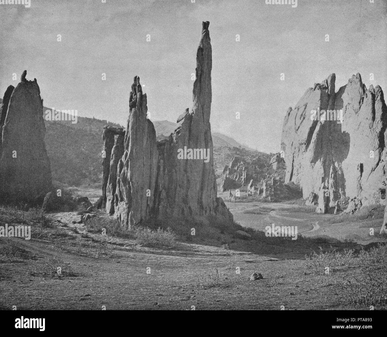 Die Türme des Doms, der Garten der Götter, Colorado, USA, c 1900. Schöpfer: Unbekannt. Stockfoto