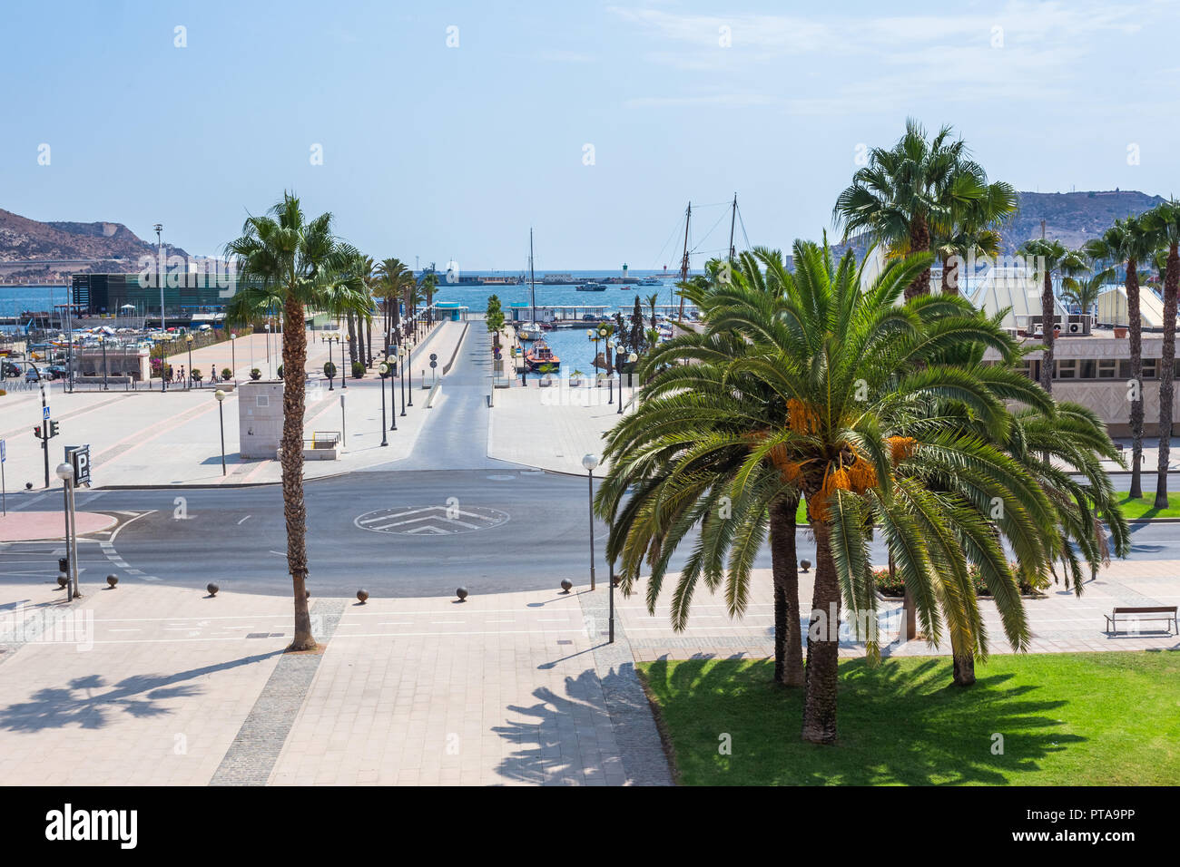 Street View in Cartagena, Spanien Stockfoto