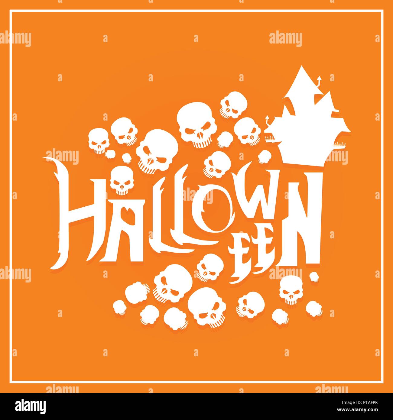 Happy Halloween poster Design für die Dekoration in der Partei Stock Vektor