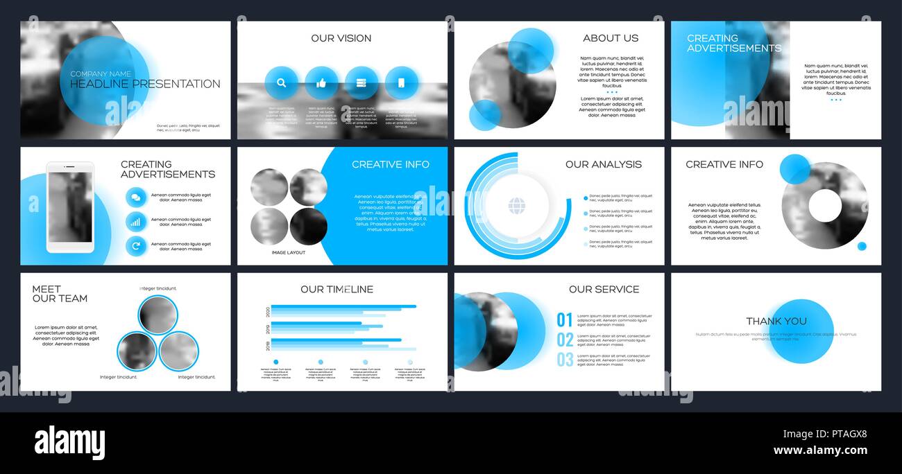 Business Prasentation Vorlagen Von Infografik Elemente Stock Vektorgrafik Alamy