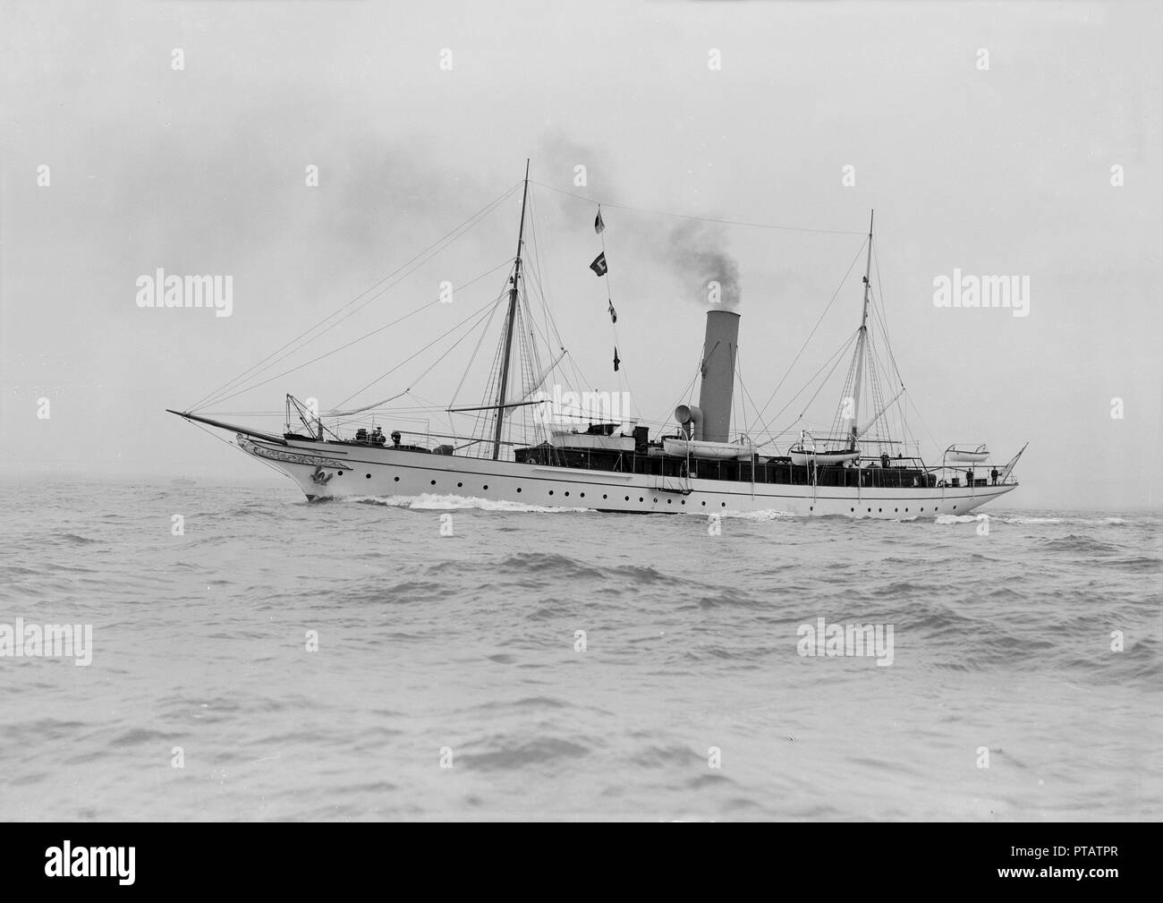 Die Steam Yacht 'Jason', 1913. Schöpfer: Kirk & Söhne von Cowes. Stockfoto