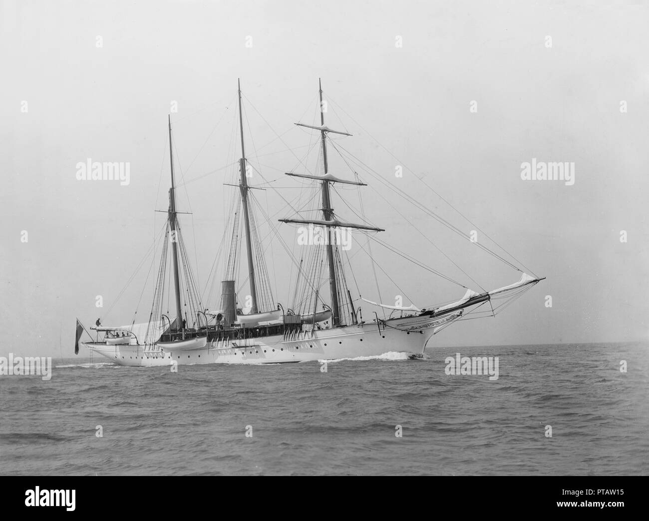 Die Steam Yacht 'Nordmann'. Schöpfer: Kirk & Söhne von Cowes. Stockfoto