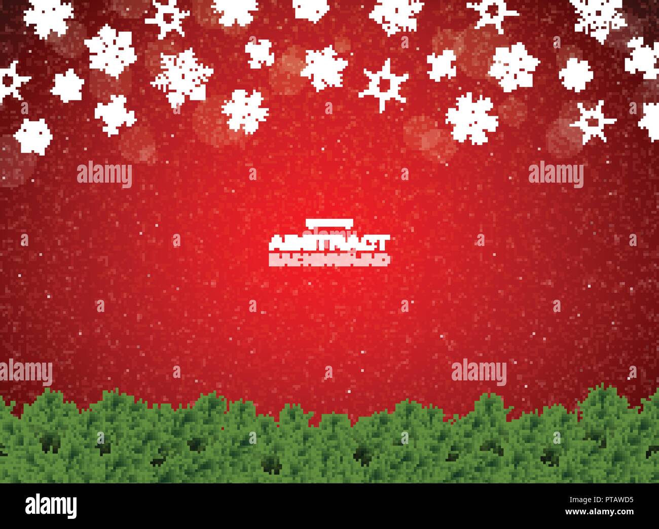 Bunte Lampen Dekoration auf gradient red christmas background, Vector EPS 10. Stock Vektor