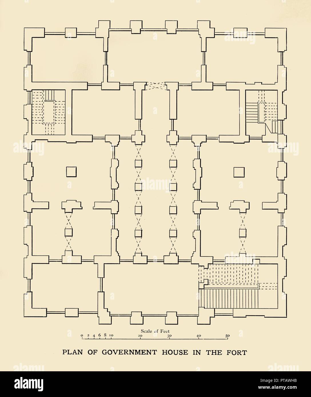 "Der Plan der Regierung Haus im Fort", 1925. Schöpfer: Unbekannt. Stockfoto