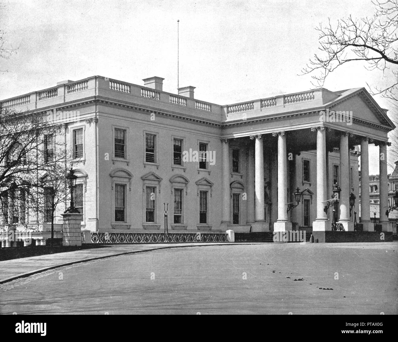 The White House, Washington DC, USA, c 1900. Schöpfer: Unbekannt. Stockfoto