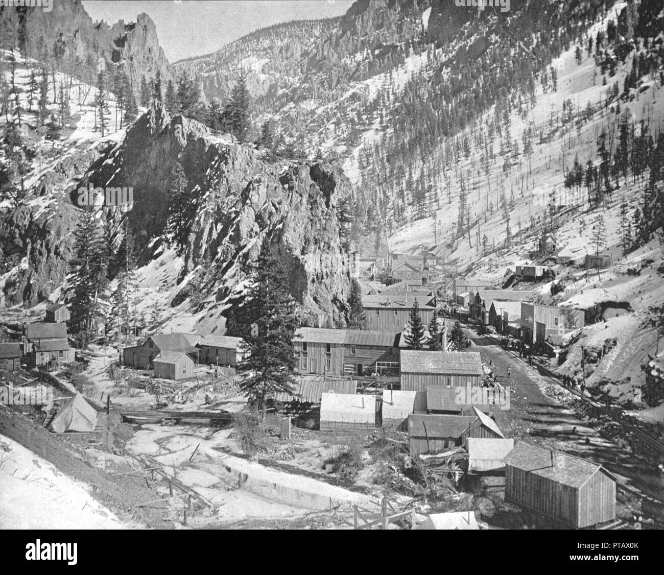 Mining Camp, Nevada, USA, c 1900. Schöpfer: Unbekannt. Stockfoto