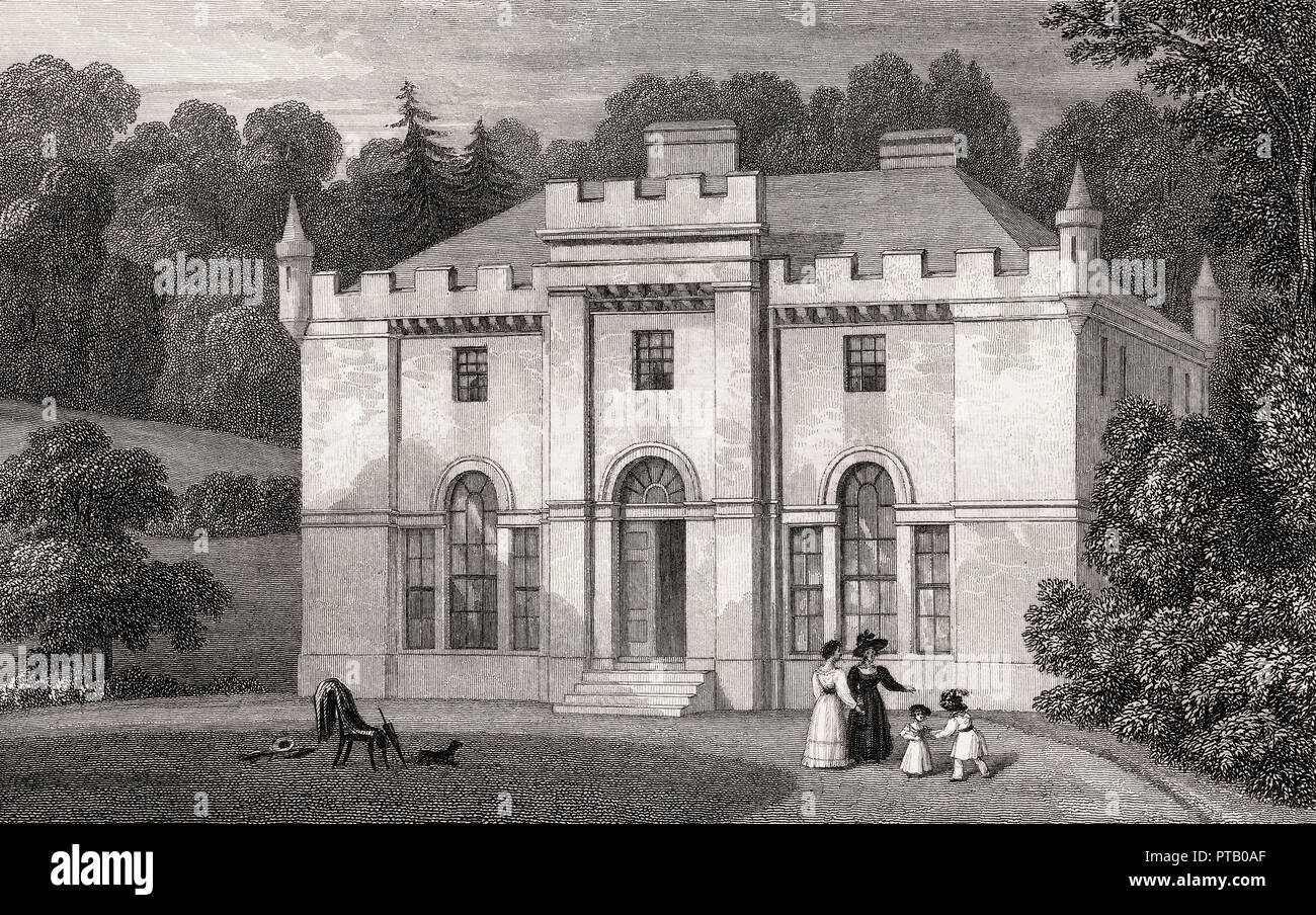 Einsiedelei von Braid, in der Nähe von Edinburgh, Schottland, 19. Jahrhundert, von modernen Athen von Th. H. Hirte Stockfoto
