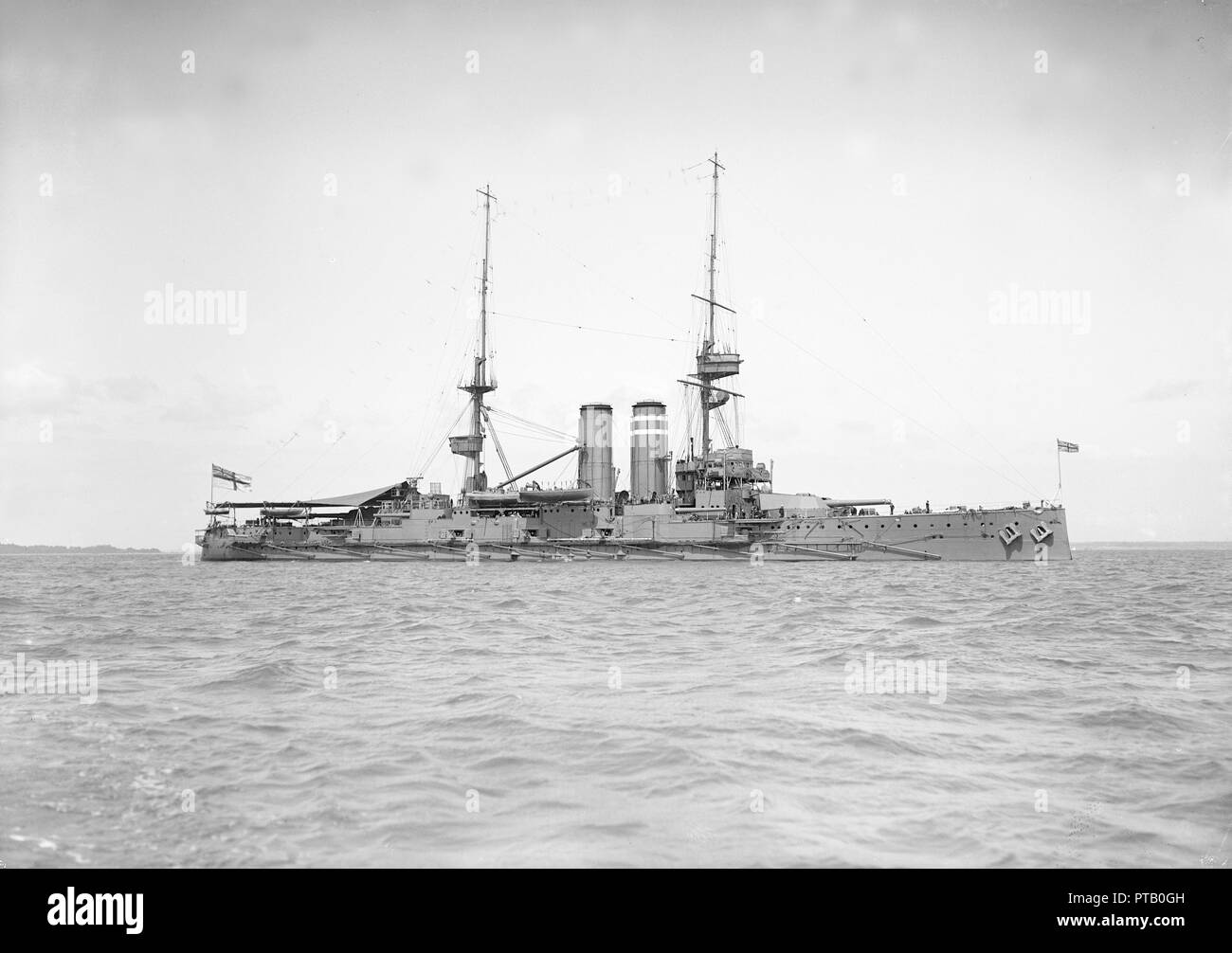 "HMS Hindustan", 1911. Schöpfer: Kirk & Söhne von Cowes. Stockfoto