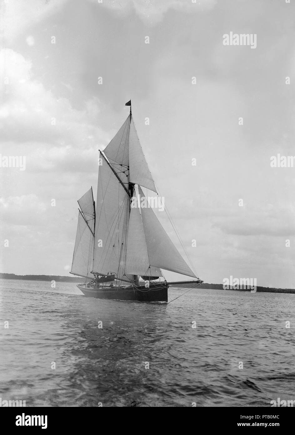 Die ketsch "Palatina", 1911. Schöpfer: Kirk & Söhne von Cowes. Stockfoto