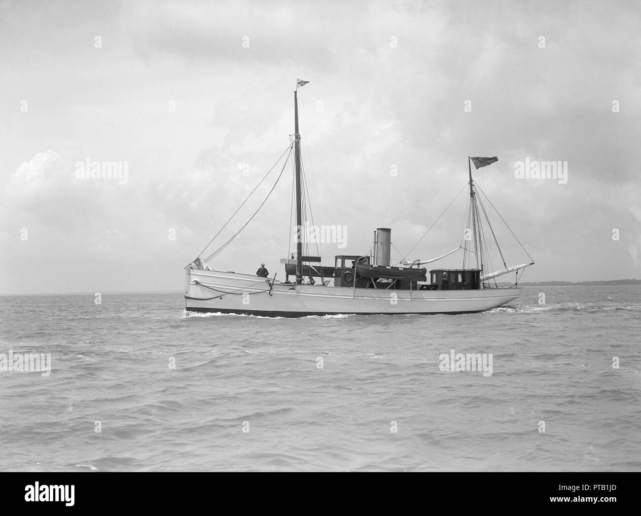 Die Steam Yacht "kampfhahn", 1912. Schöpfer: Kirk & Söhne von Cowes. Stockfoto