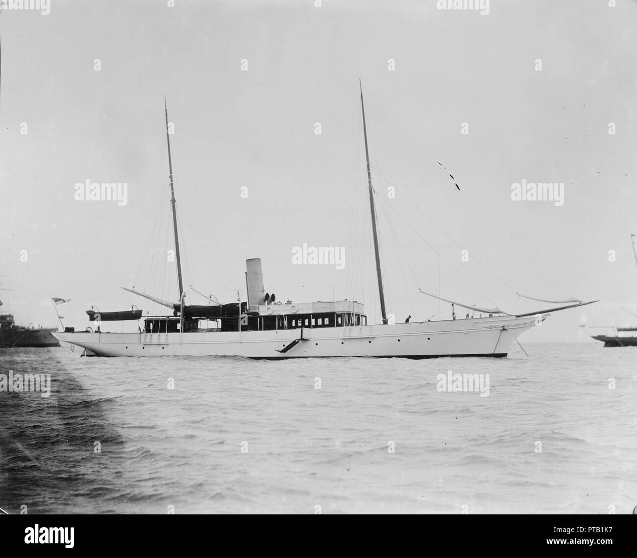 Die Steam Yacht 'Aster'. Schöpfer: Kirk & Söhne von Cowes. Stockfoto