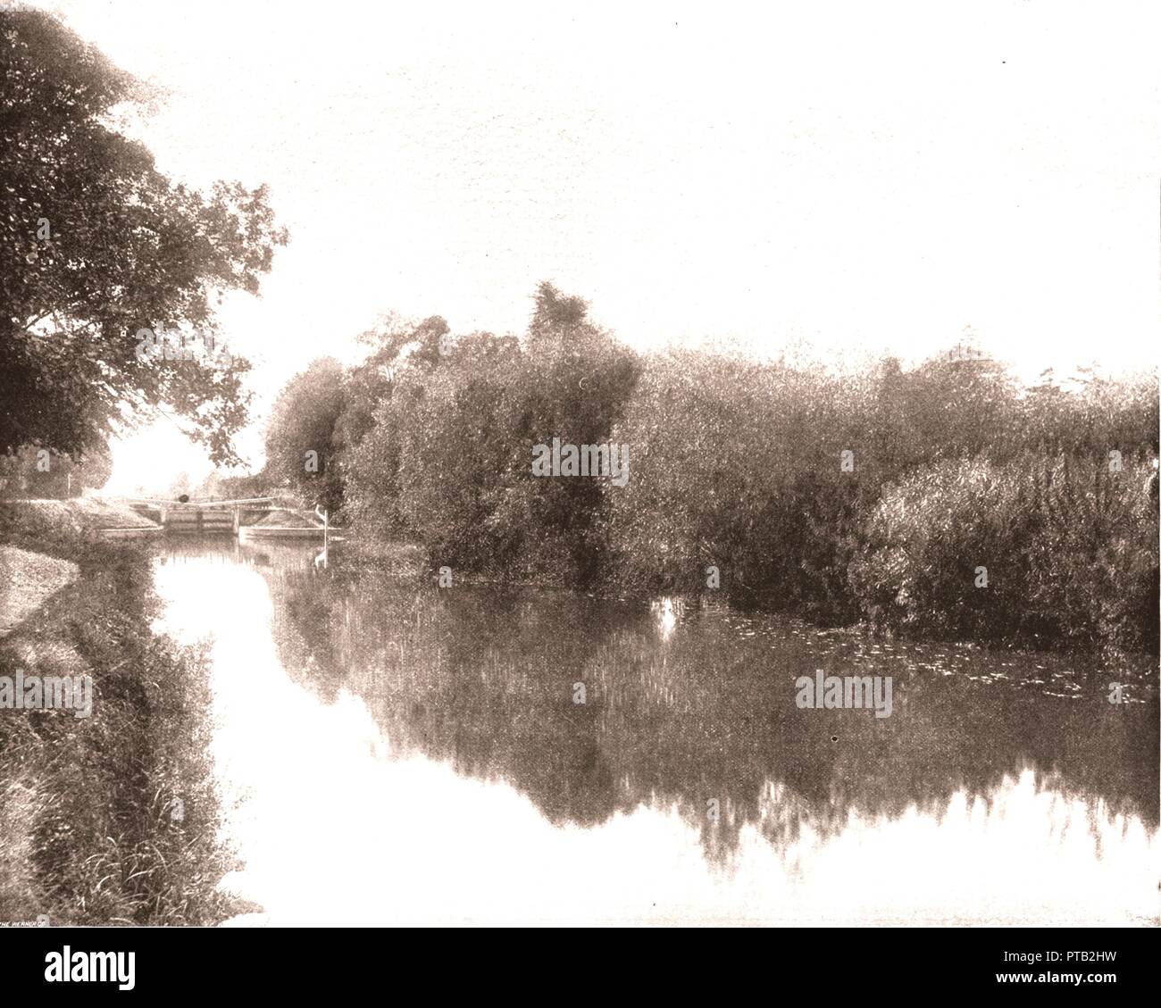 Sonning Lock, Reading, Berkshire, 1894. Schöpfer: Unbekannt. Stockfoto