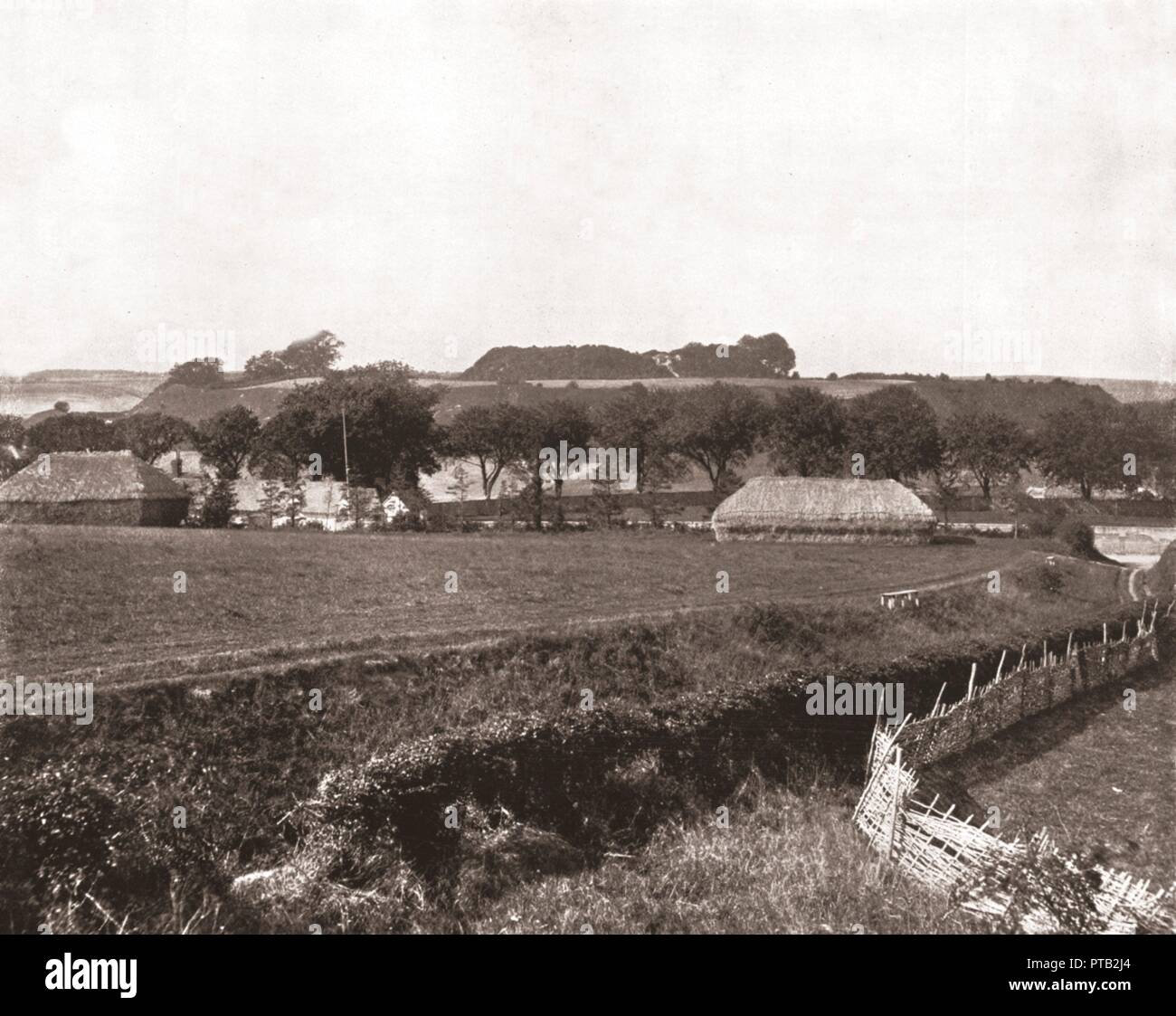 Old Sarum Salisbury Wiltshire 1894 Old Sarum Der Ort Der