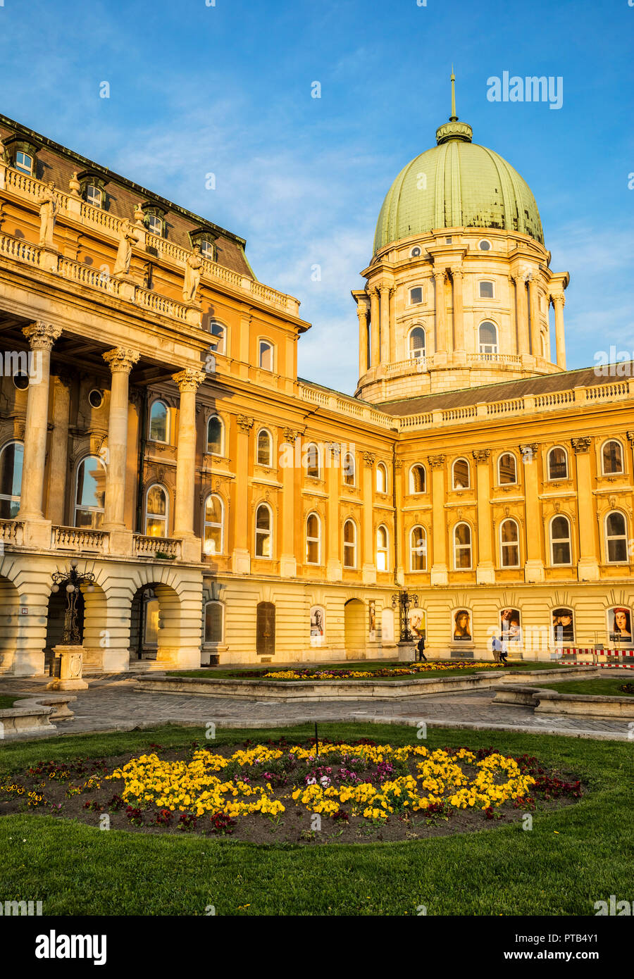 Ungarische Nationalgalerie, barocke Architektur Stockfoto