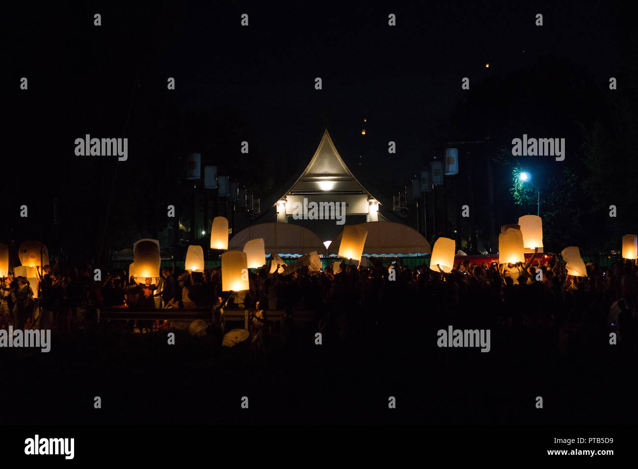 Windlicht Festival in Chiang Mai, Thailand Stockfoto